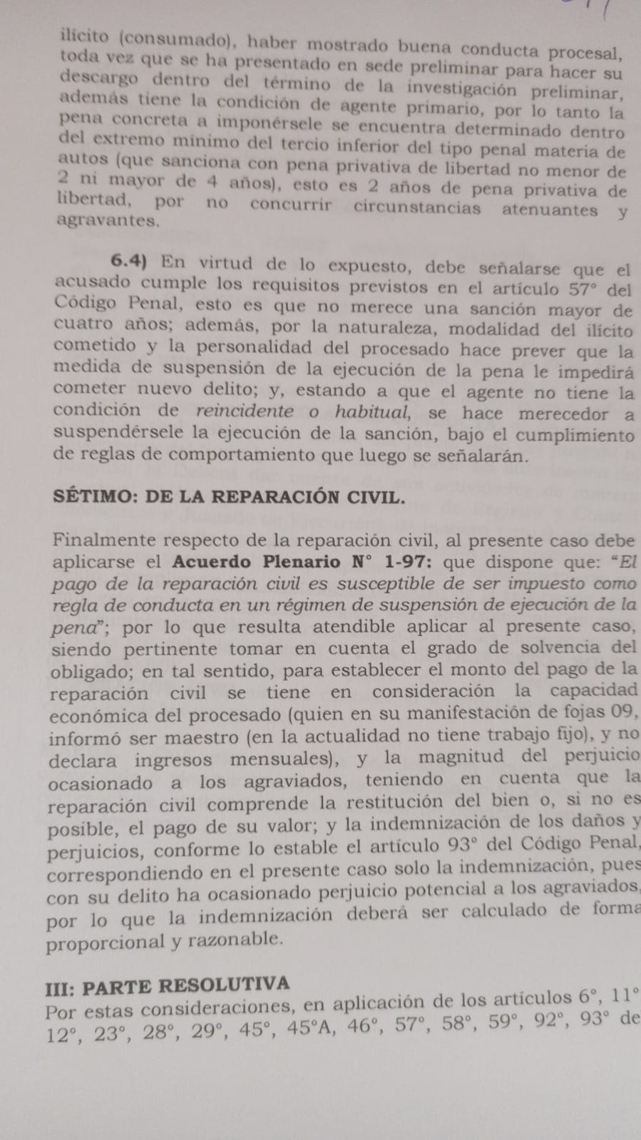 Sentencia completa de Jorge Ugarte cuando se metió a un banco a robar, página 8